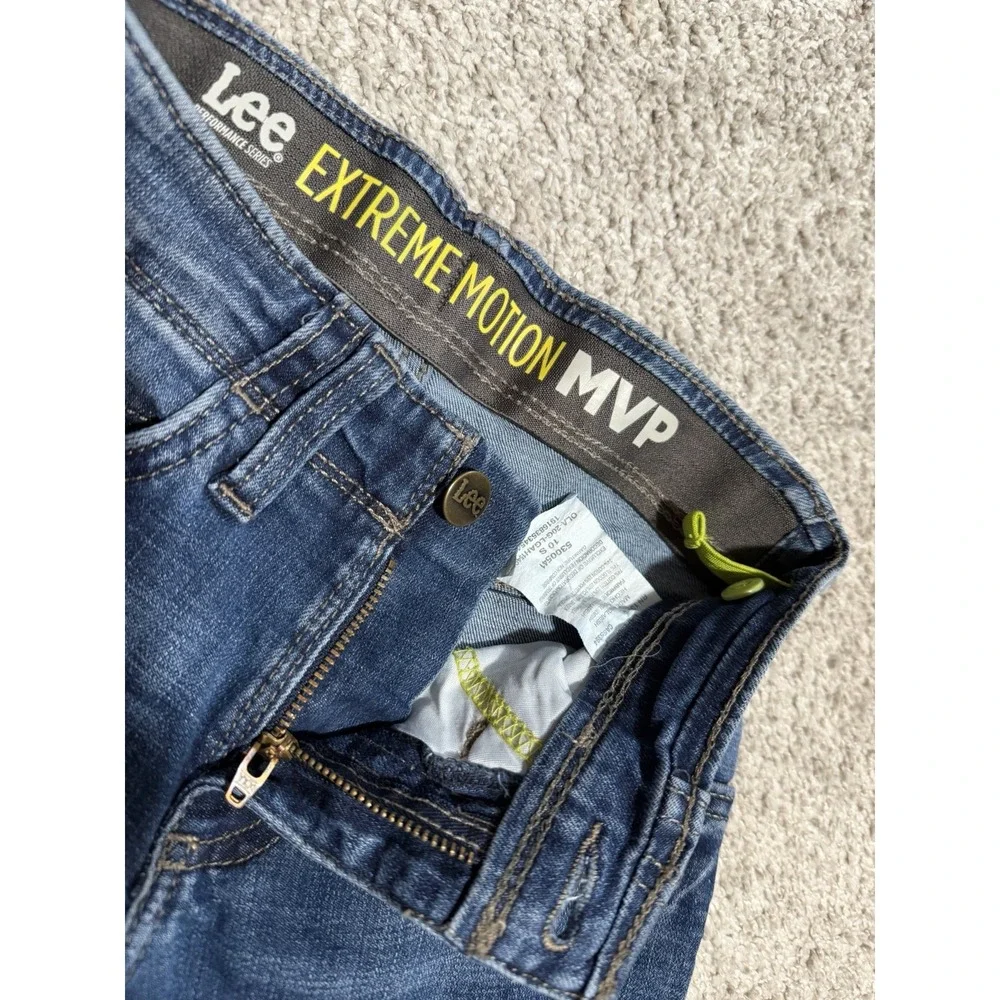 Lot of 3 Youth Boy's  Skinny Cat & Jack, Old Navy Boot Cut LEE MVP Jeans Size 10